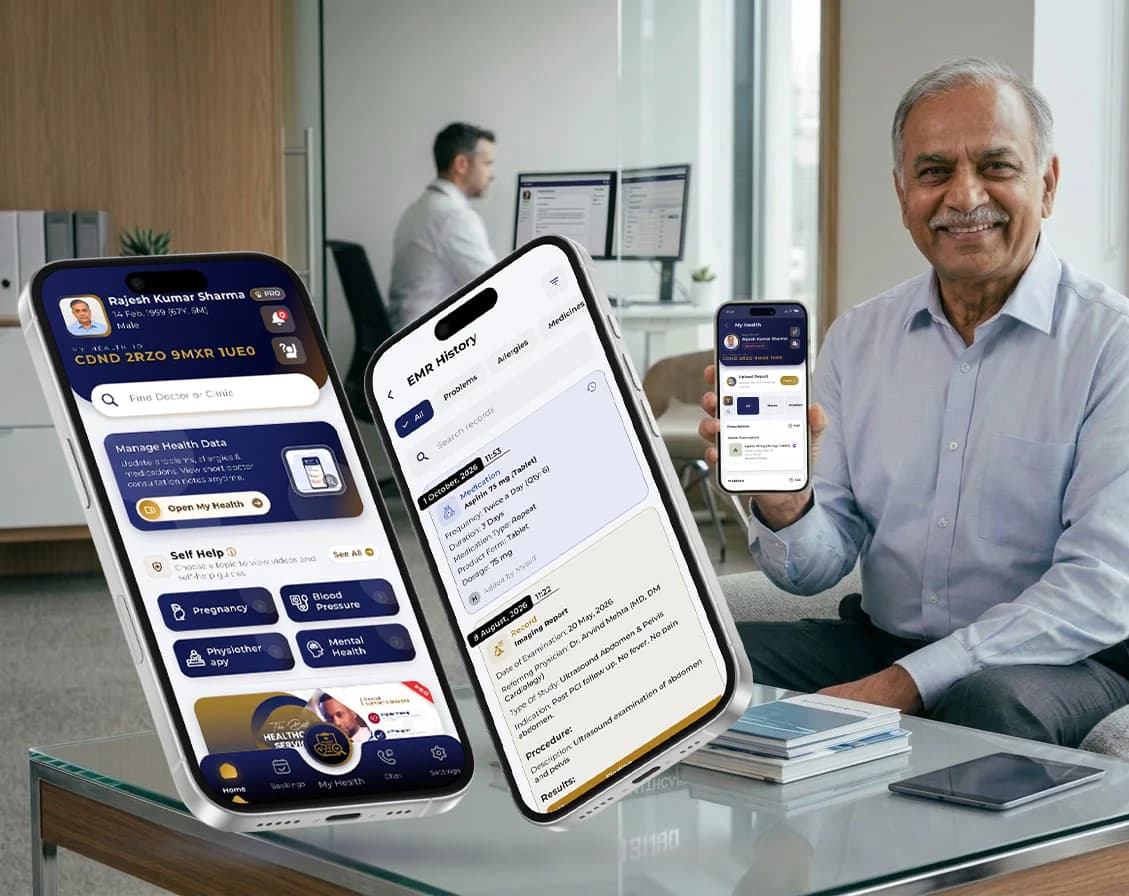 A Digital Healthcare Record. Eliminate scattered paper reports.